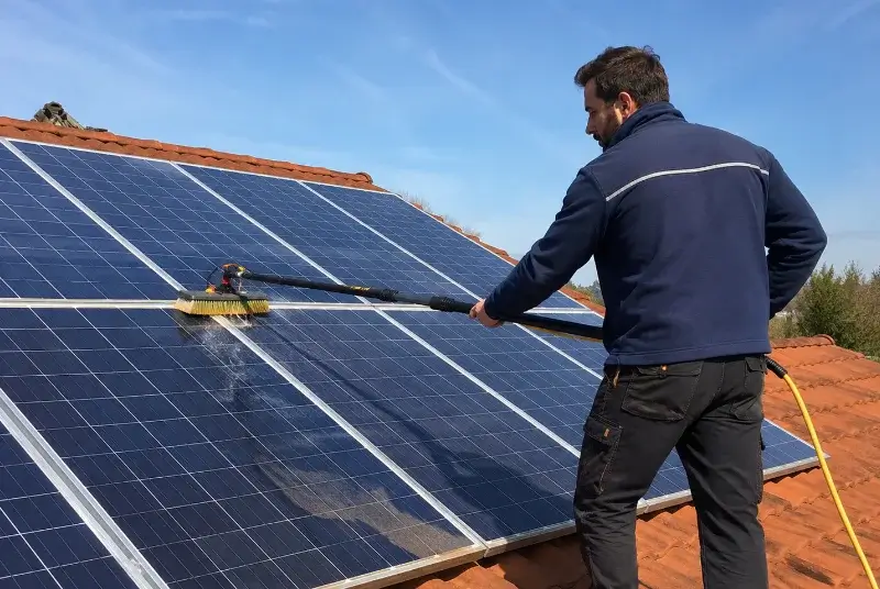 Nettoyage et entretien de panneaux solaires à Plumelin