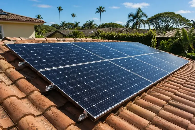 Installation de panneaux solaires à Plumelin